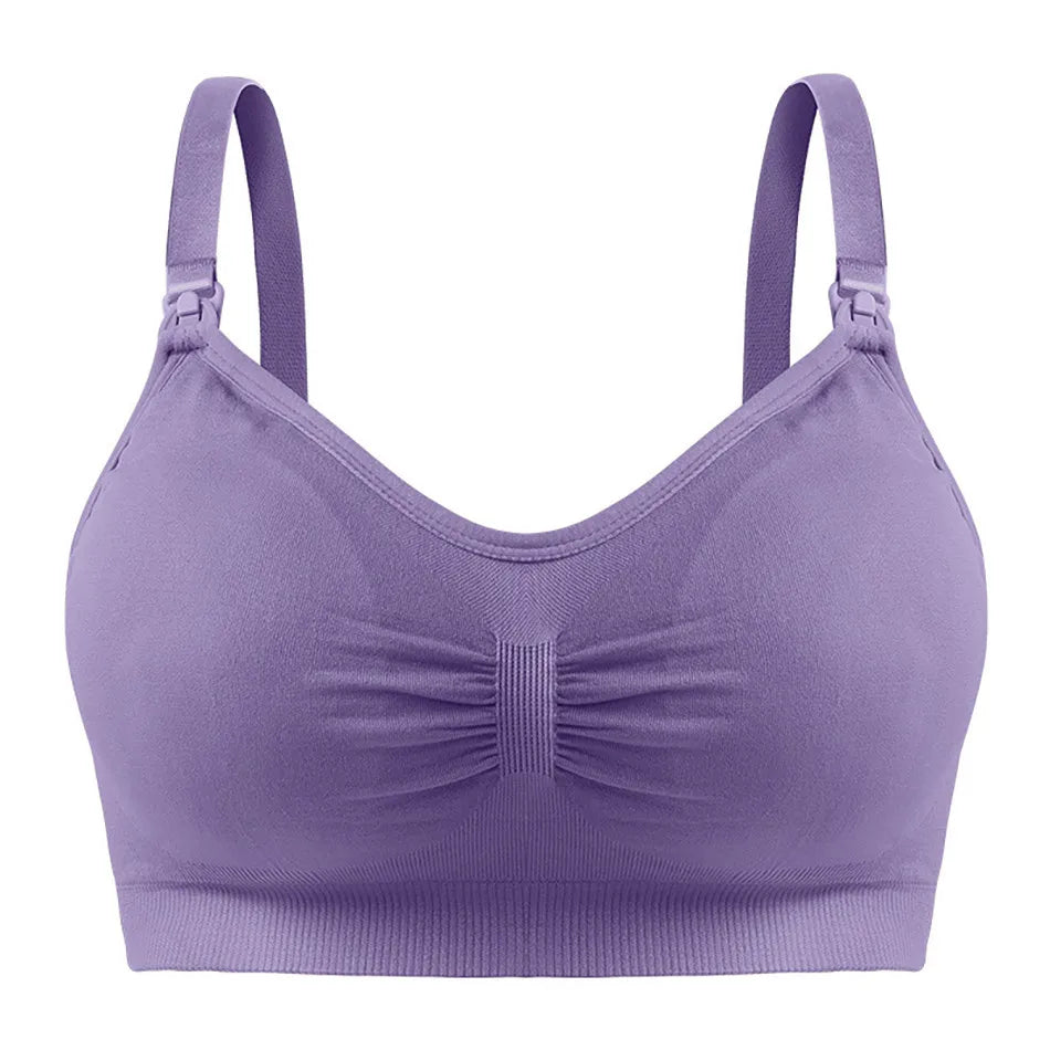 Brassière allaitement de nuit - Violet / M (70-81cm) - Brassière d’allaitement