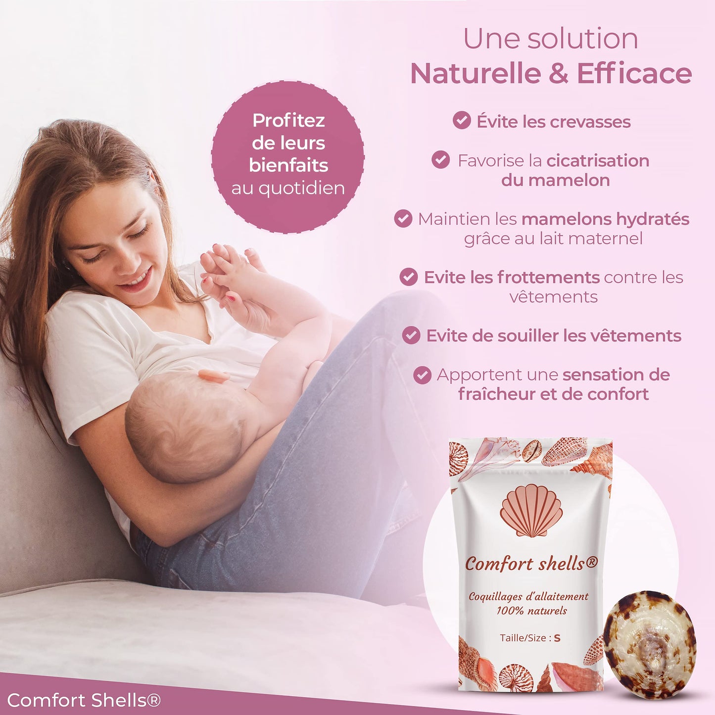 Coquille allaitement nacre