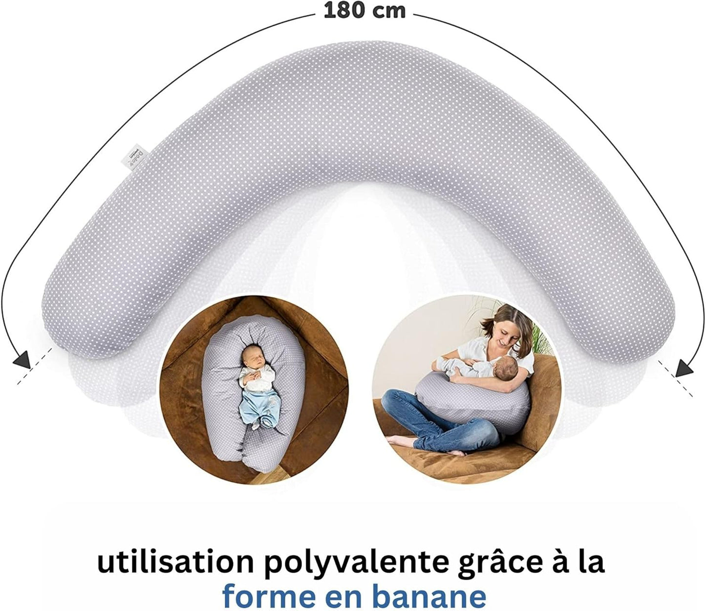 Coussin d’allaitement avec microbilles