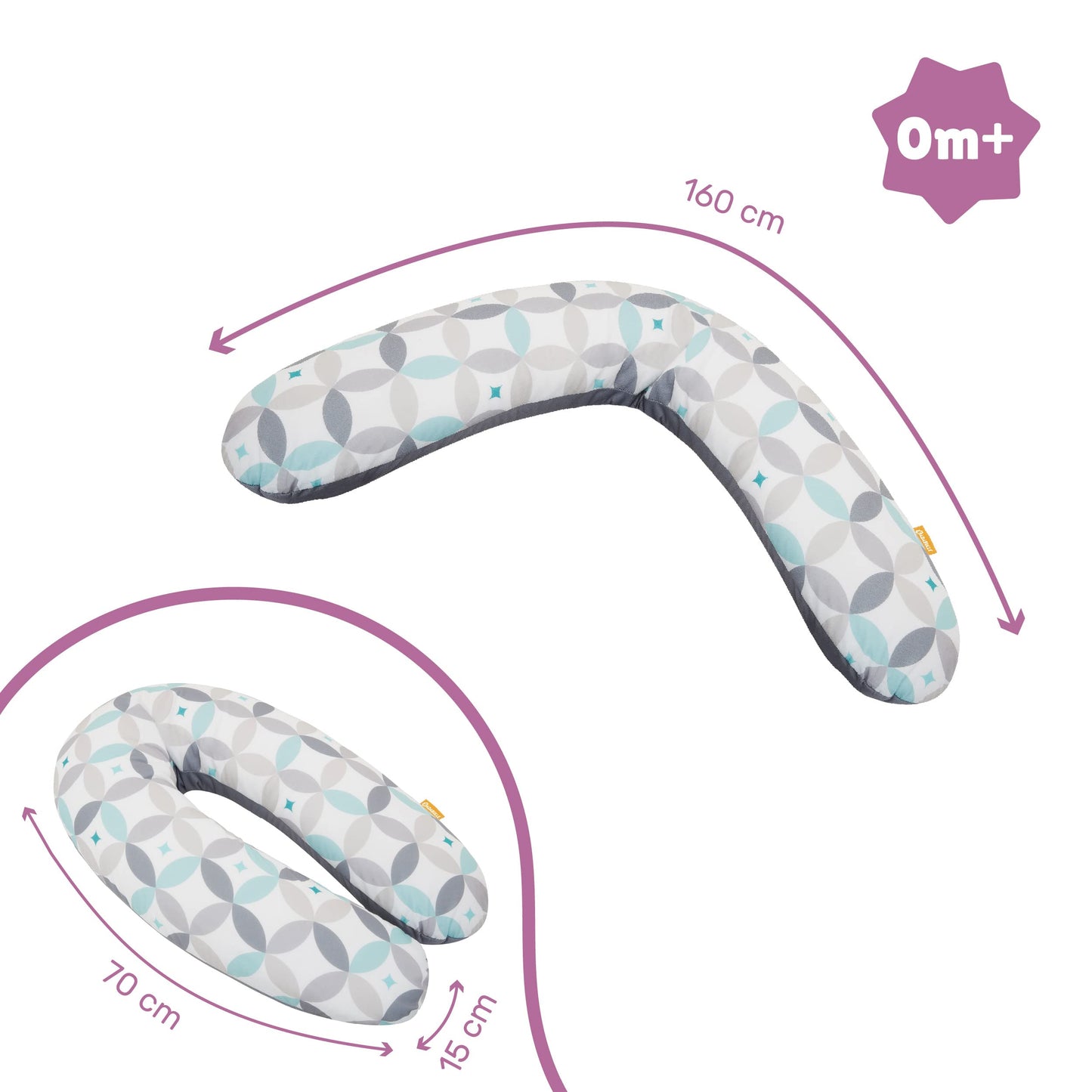 Coussin d’allaitement en microbilles - Grafique