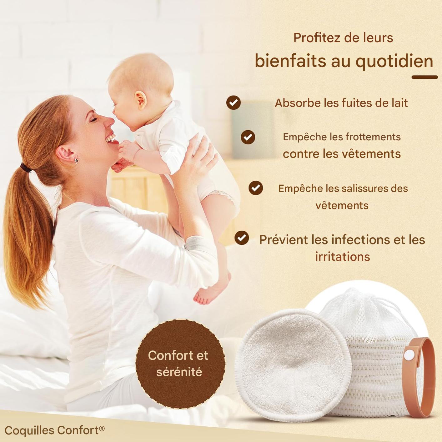 Coussinet d’allaitement réutilisable