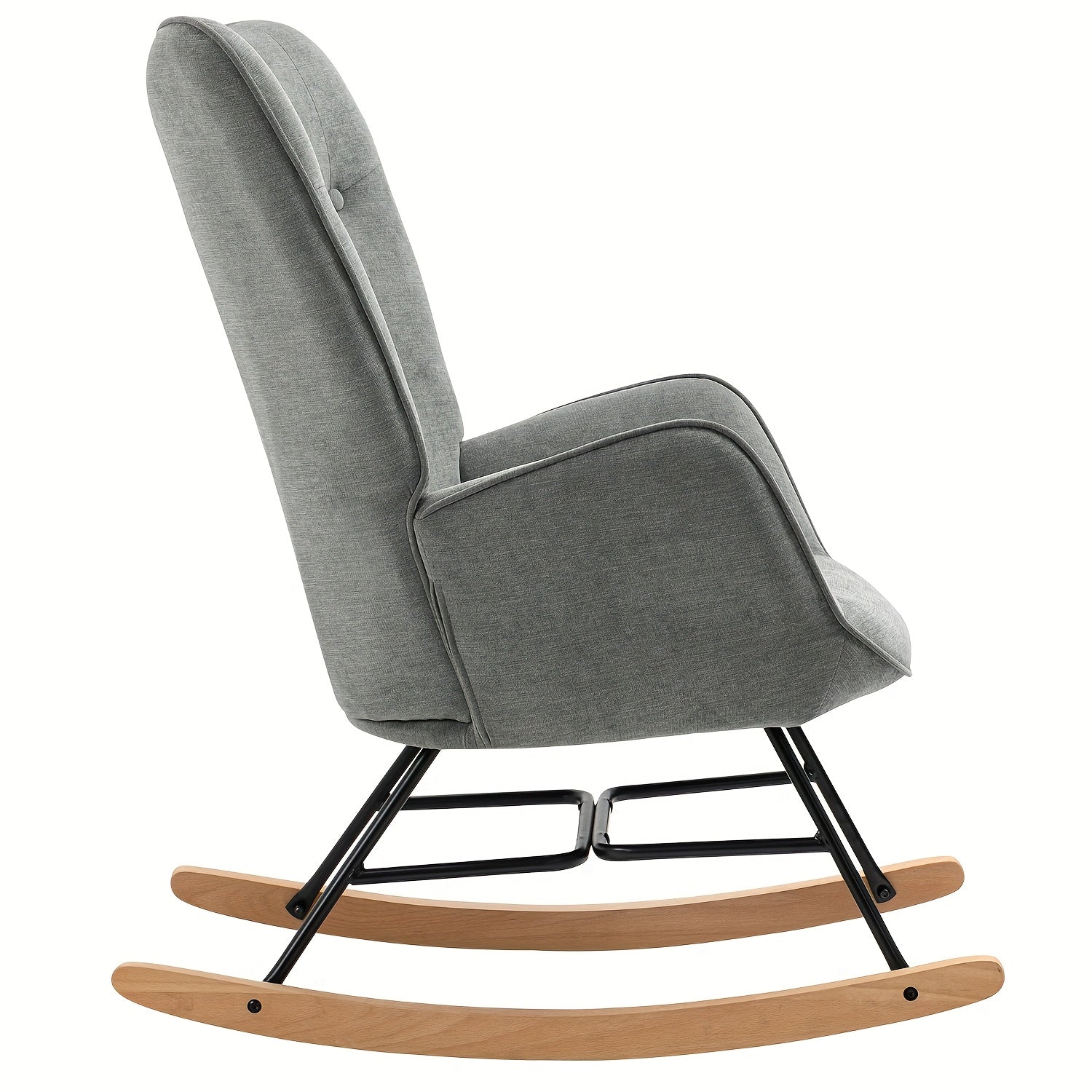 Fauteuil à bascule pour allaiter - Gris - Fauteuil à bascule allaitement