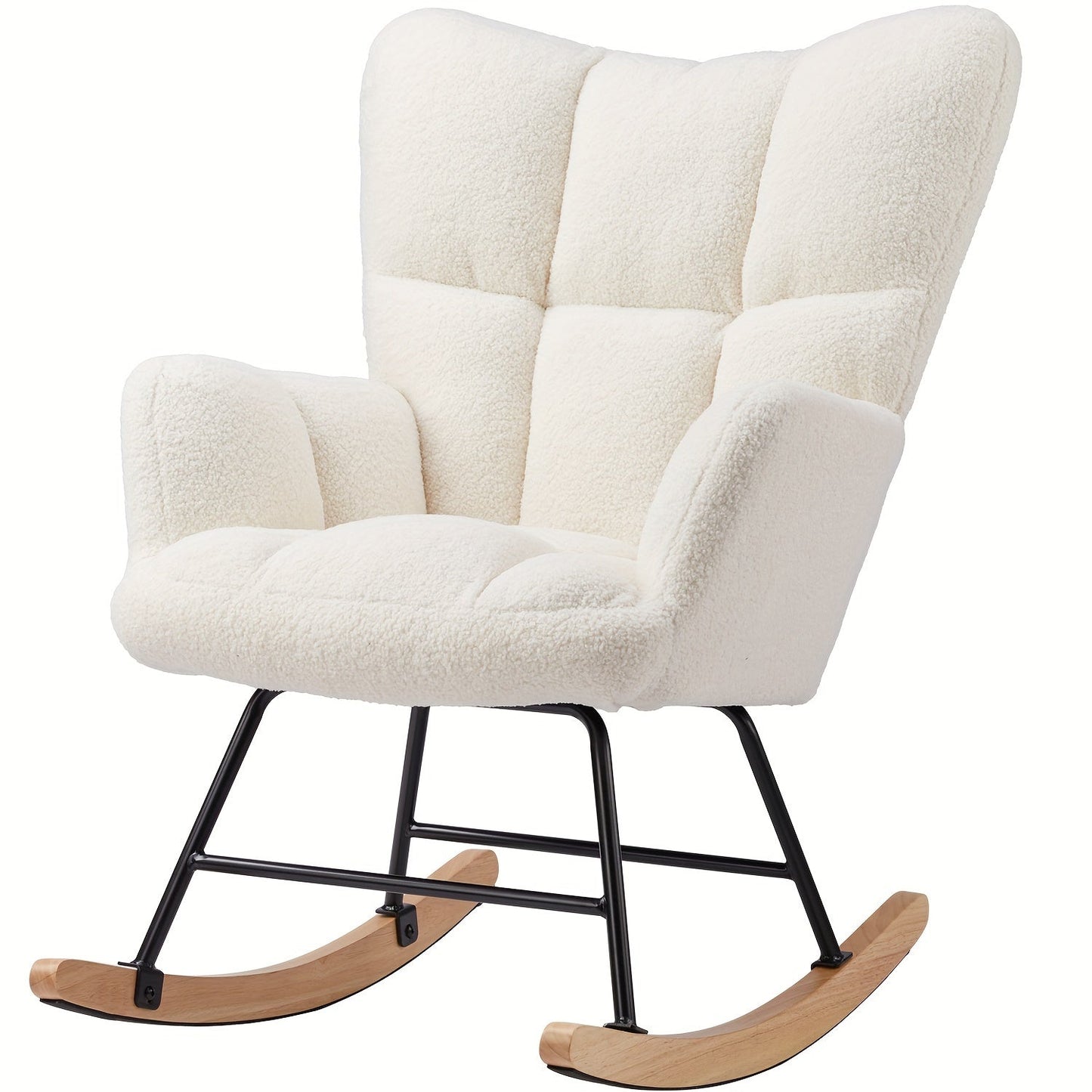 Fauteuil à bascule pour allaiter blanc - Blanc - Fauteuil à bascule allaitement