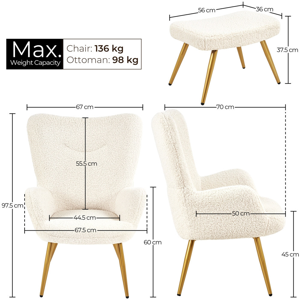 Fauteuil d’allaitement blanc - Ivory - Fauteuil d’allaitement