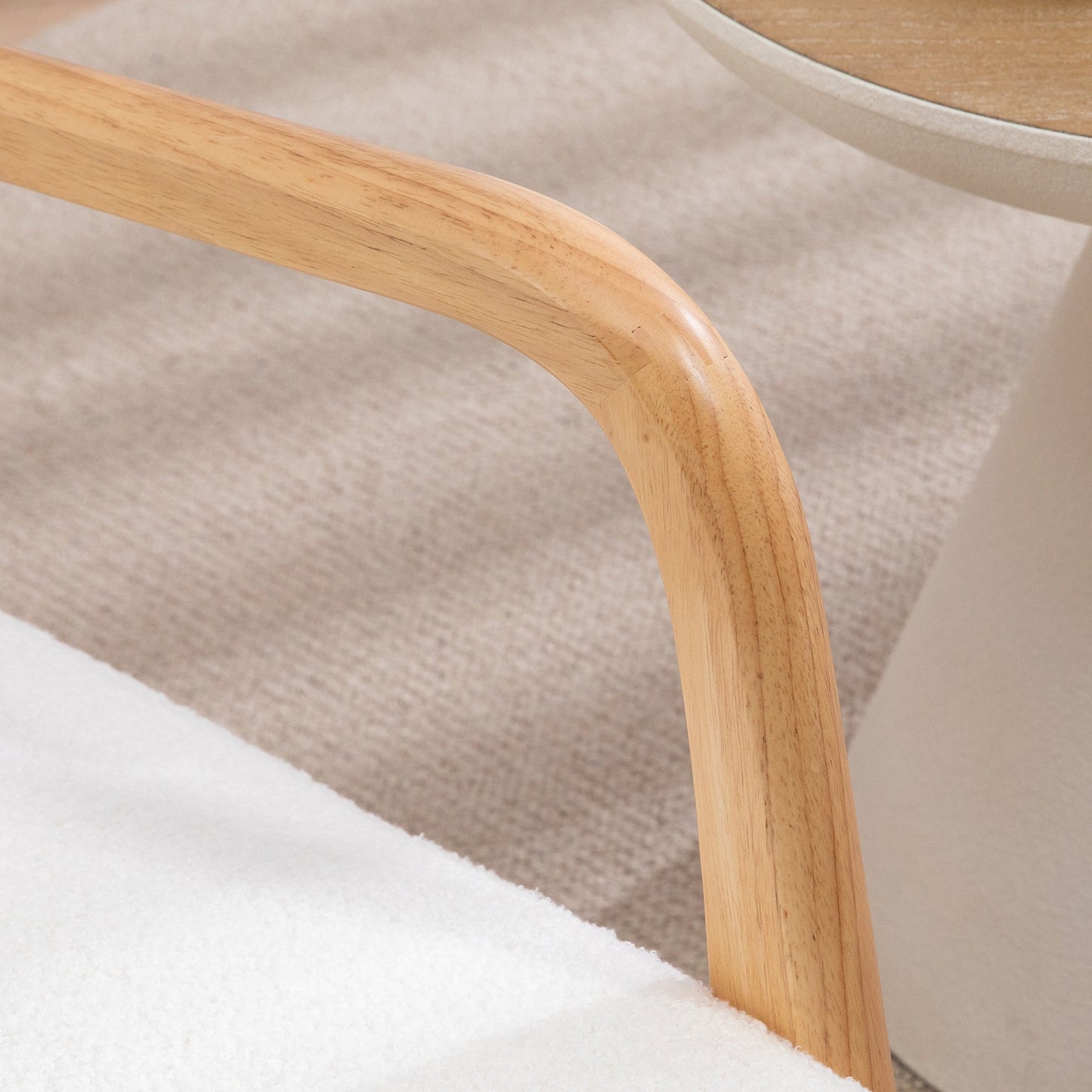 Fauteuil d’allaitement design - Blanc crème - Fauteuil d’allaitement