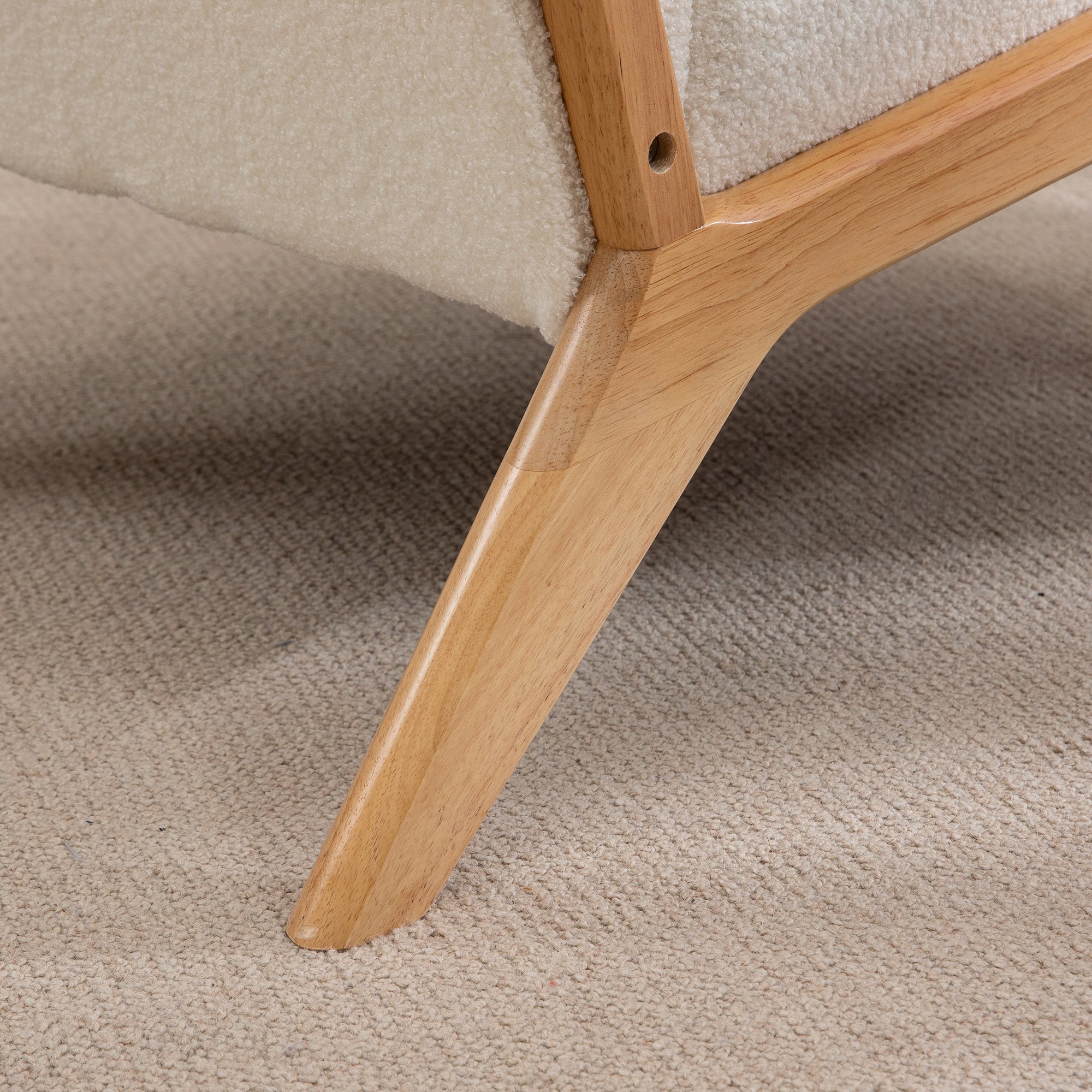 Fauteuil d’allaitement design - Blanc crème - Fauteuil d’allaitement