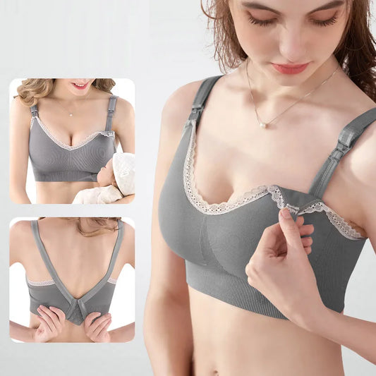 Soutien-gorge allaitement bon maintien sans armature - Soutien-gorge d’allaitement