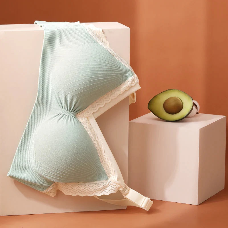 Soutien-gorge allaitement bon maintien sans armature - Vert / M - Soutien-gorge d’allaitement