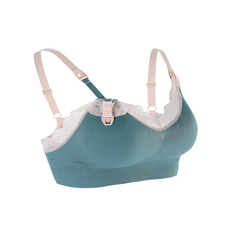 Soutien-gorge allaitement dentelle - Vert / M - Soutien-gorge d’allaitement