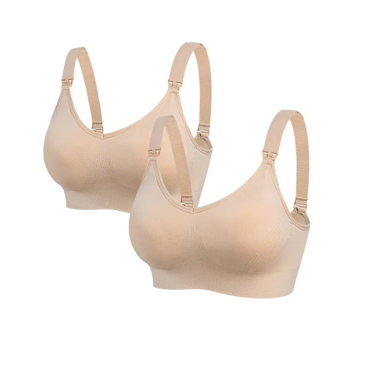 Soutien-gorge maternité - 2pcs Beige / M - Soutien-gorge d’allaitement