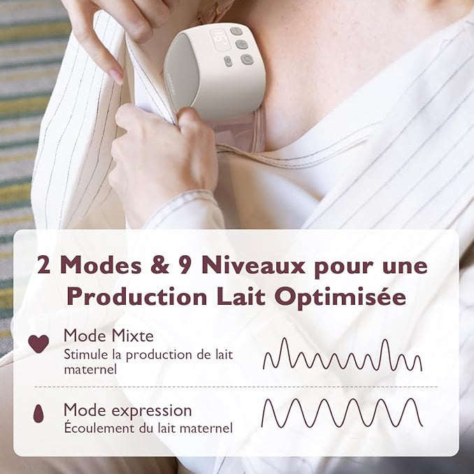 Tire lait double électrique rose - Tire-lait électrique