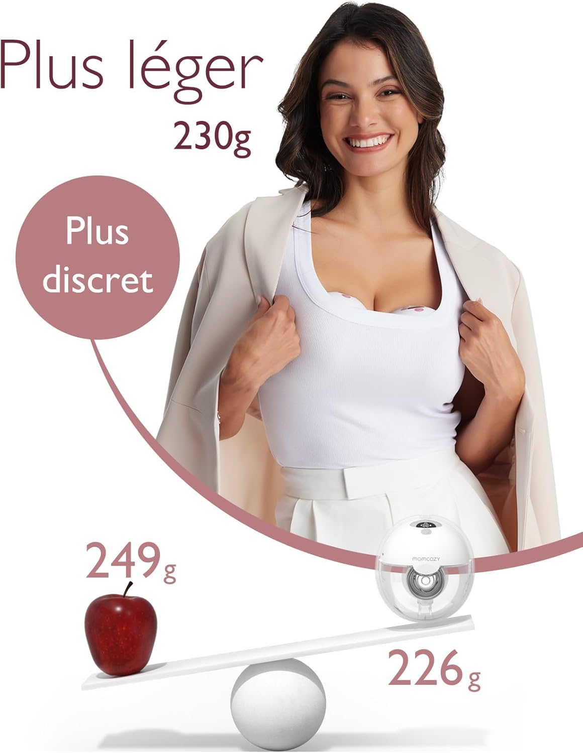 Tire lait électrique mains libre - Gris 1 Pcs - Tire-lait électrique