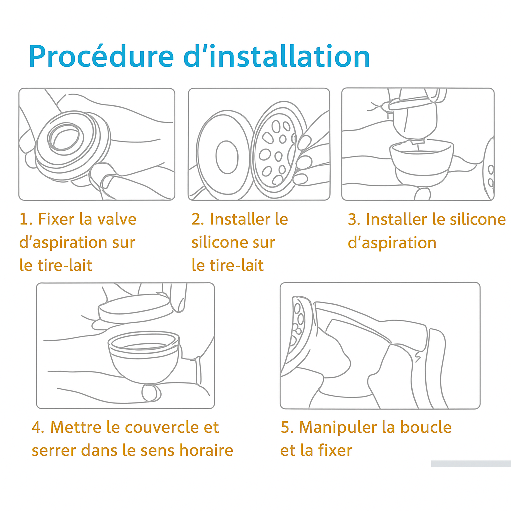 Tire-lait manuel avec pompe - Violet - Tire-lait manuel