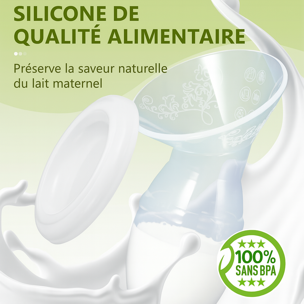 Tire-lait manuel sans BPA bleu - Tire-lait manuel