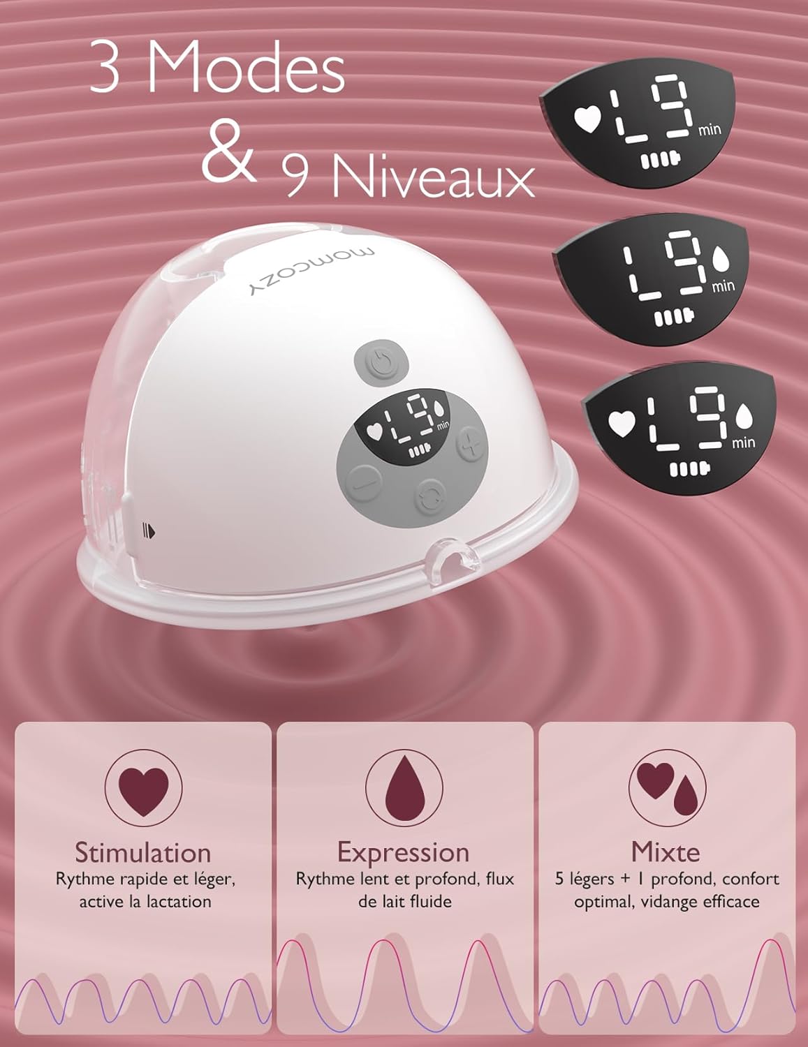 Tire lait maternel électrique - Rose 1 Pcs - Tire-lait électrique