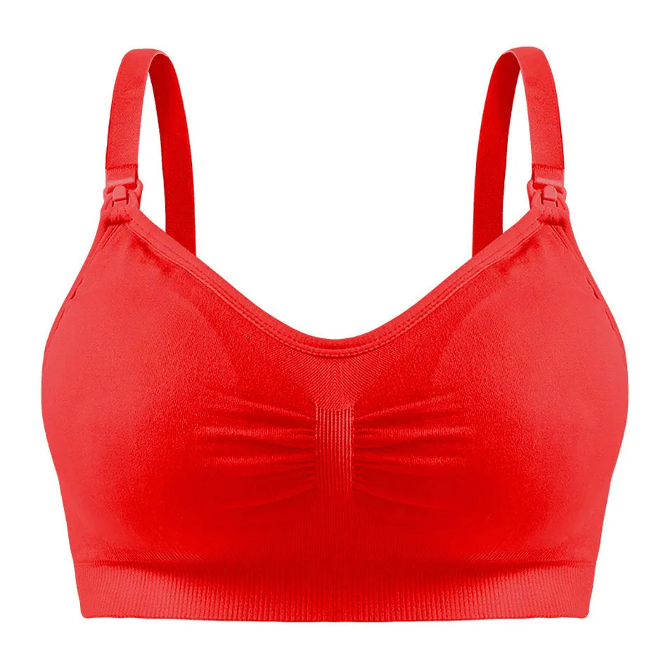 Brassière allaitement de nuit - Rouge / M (70-81cm) - Brassière d’allaitement