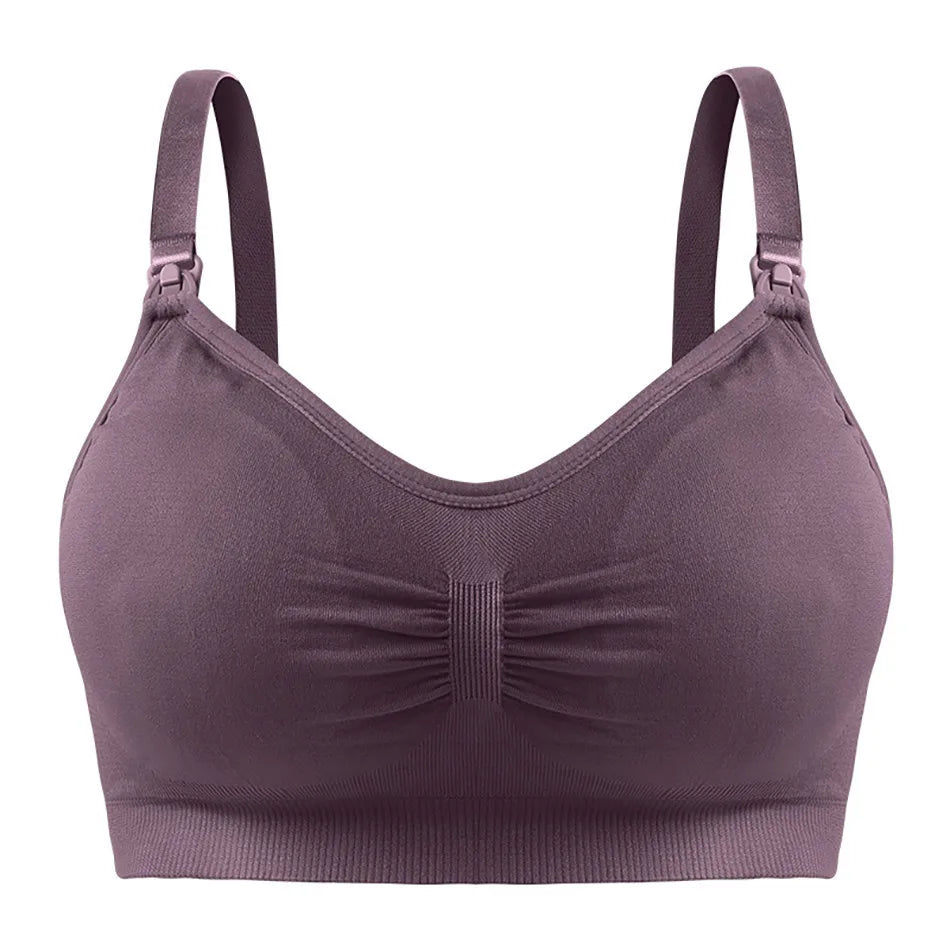 Brassière allaitement de nuit - Mauve / M (70-81cm) - Brassière d’allaitement