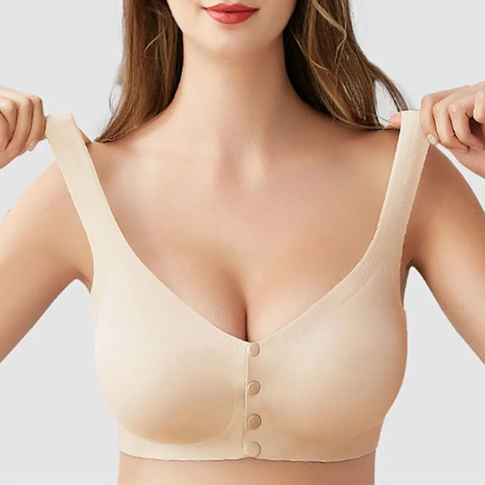 Brassière grossesse et allaitement - Beige / M (40-50kg) - Brassière d’allaitement