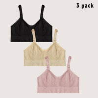 Brassière sans armature allaitement - Noir Beige & Rose / XS - Brassière d’allaitement
