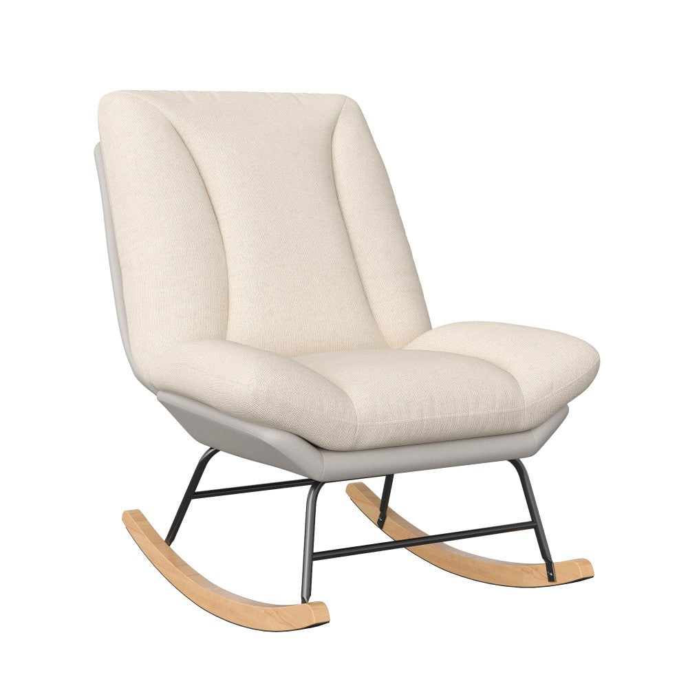 Chaise à bascule allaitement - Beige - Fauteuil à bascule allaitement