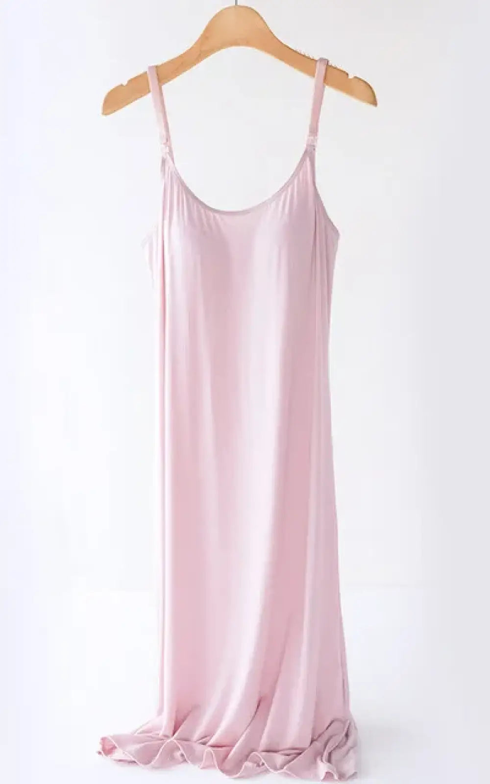 Chemise de nuit allaitement viscose rose