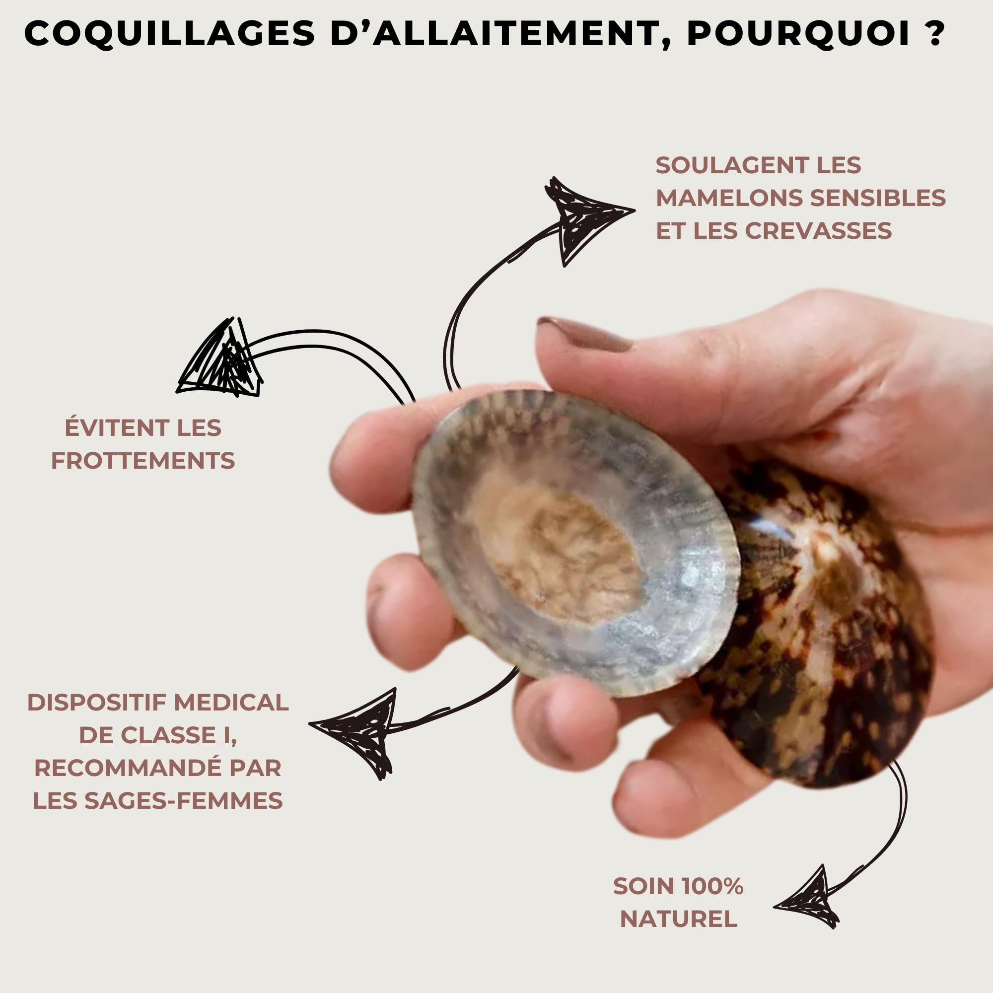 Coquille allaitement crevasse