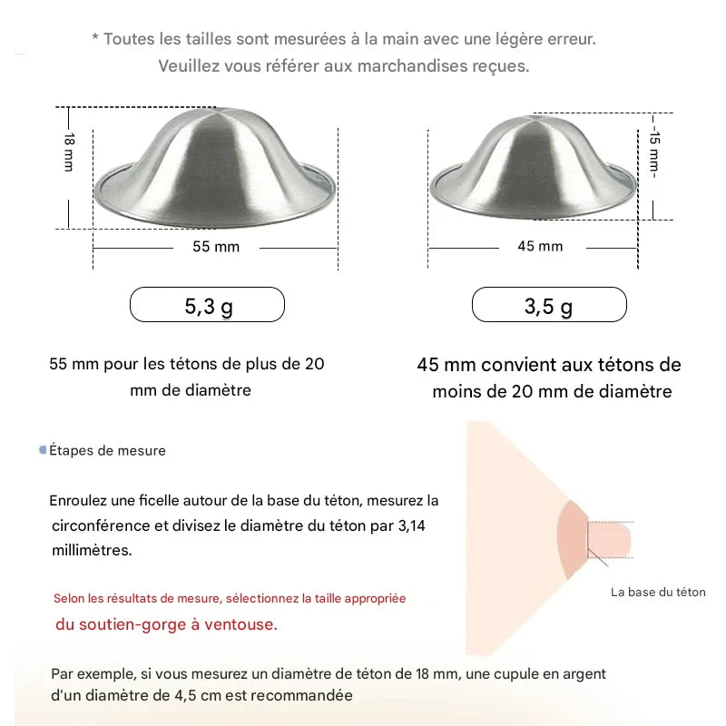 Coquille argent allaitement - Coquille d’allaitement