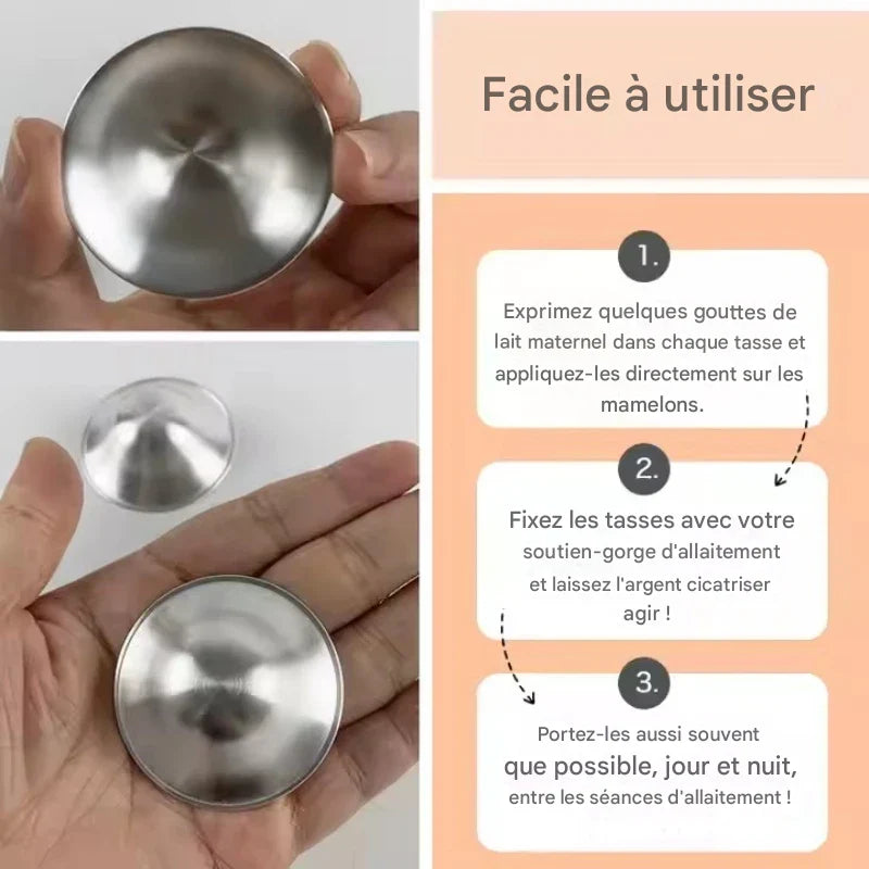 Coquille d’allaitement argent - Coquille d’allaitement