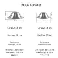 Coquille d’allaitement argent - Coquille d’allaitement