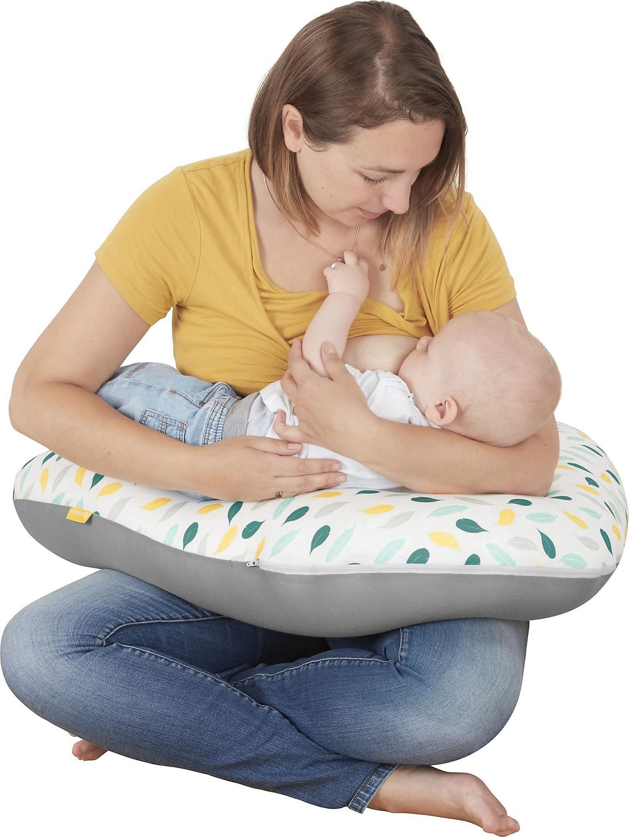 Coussin allaitement en microbille 160 cm - Multicolore