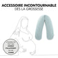 Coussin allaitement et grossesse microbilles - Bleu