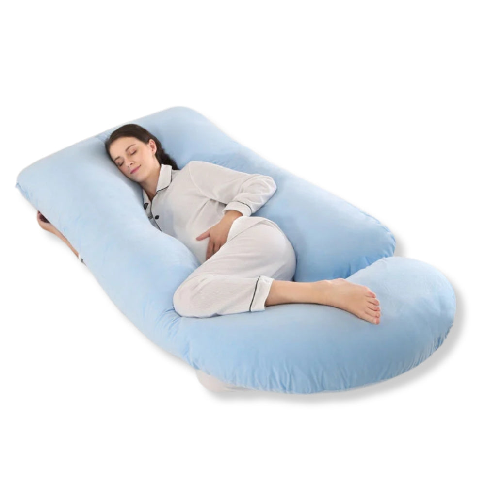 Coussin d’allaitement 170cm - Bleu - coussin d’allaitement