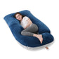 Coussin d’allaitement 180cm - Bleu nuit - coussin d’allaitement