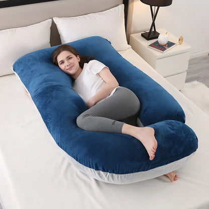 Coussin d’allaitement 180cm - Bleu nuit - coussin d’allaitement
