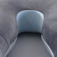 Coussin d’allaitement 2 en 1 - Gris et bleu - coussin d’allaitement