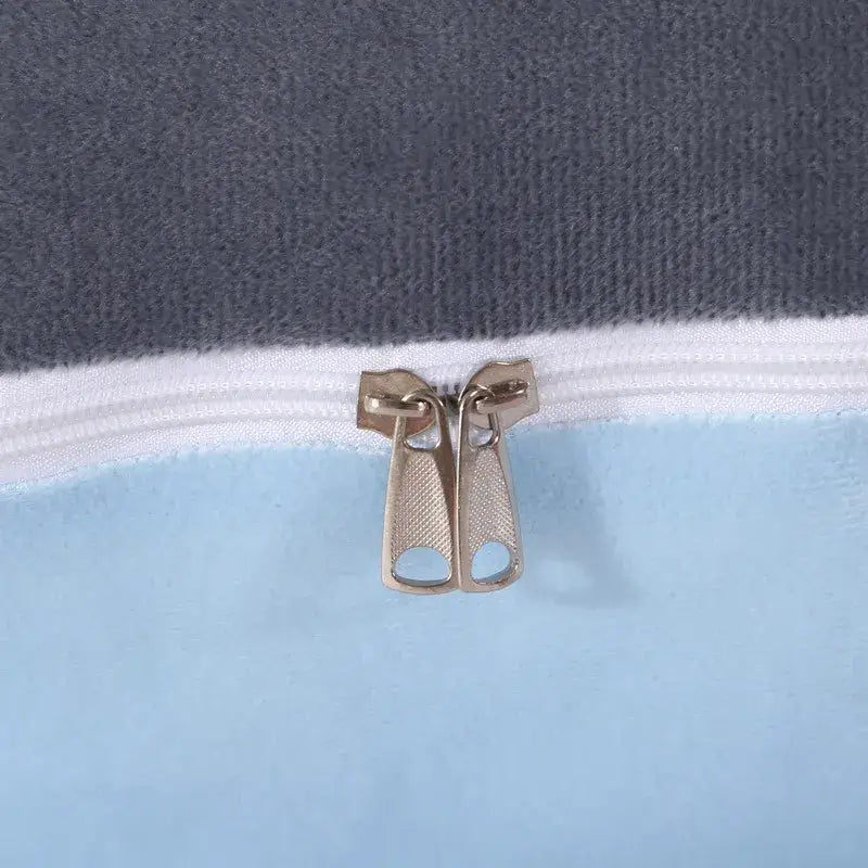 Coussin d’allaitement 2 en 1 - Gris et bleu - coussin d’allaitement