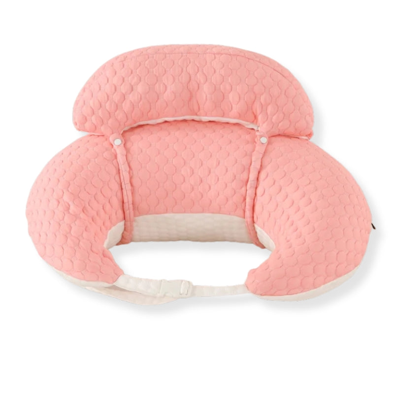 Coussin d’allaitement avec attache - Rose et Blanc - coussin d’allaitement