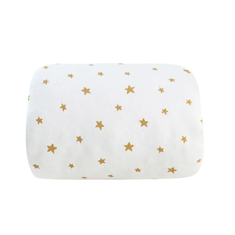 Coussin d’allaitement blanc étoile doré - Blanc - coussin d’allaitement
