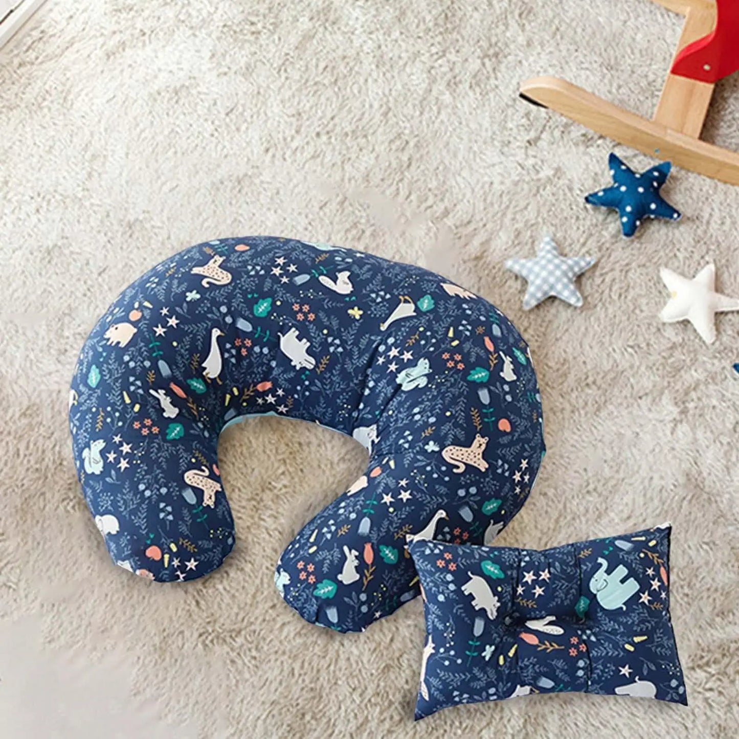 Coussin d’allaitement bleu - coussin d’allaitement