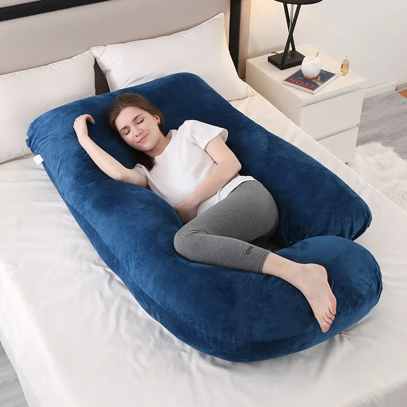 Coussin d’allaitement cocoon bleu nuit - Bleu nuit - coussin d’allaitement