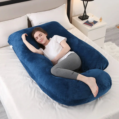 Coussin d’allaitement cocoon bleu nuit - Bleu nuit - coussin d’allaitement