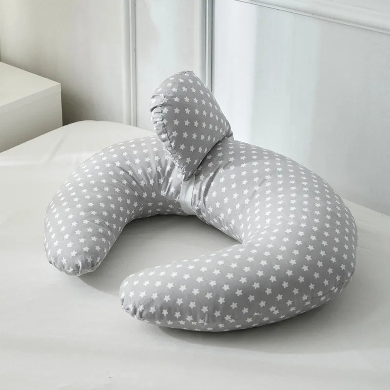Coussin d’allaitement coton - Gris - coussin d’allaitement