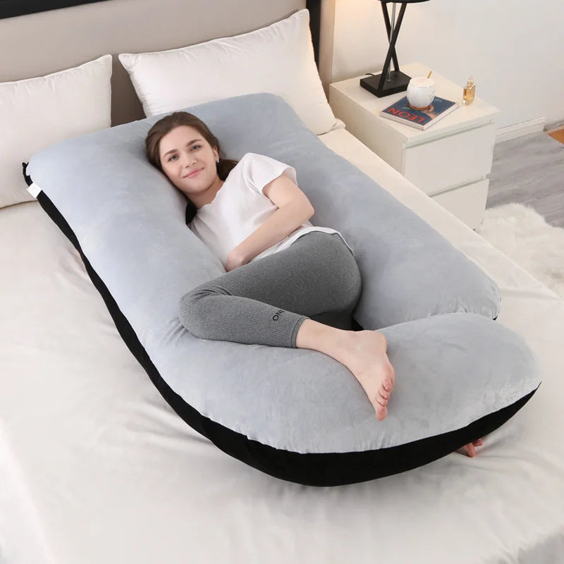 Coussin d’allaitement femme enceinte - Bicolore - coussin d’allaitement