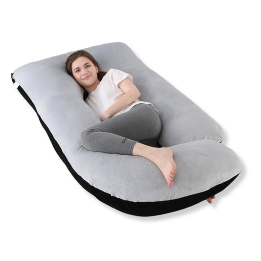 Coussin d’allaitement femme enceinte - Bicolore - coussin d’allaitement