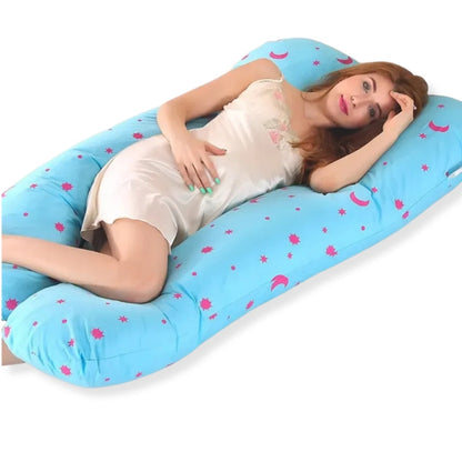 Coussin d’allaitement grande taille étoilé - Nuit étoilé - coussin d’allaitement