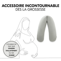 Coussin d’allaitement grande taille microbille - Anthracite