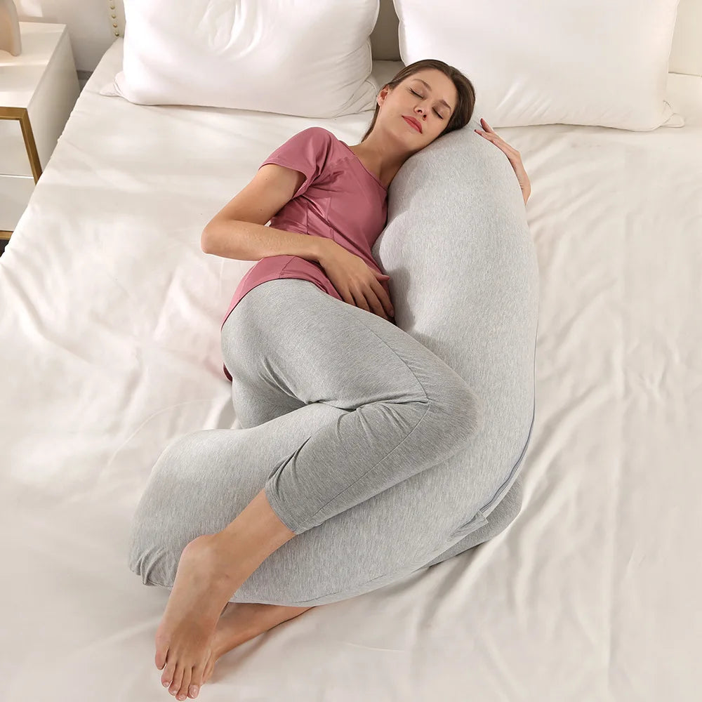 Coussin d’allaitement grossesse - Gris - coussin d’allaitement
