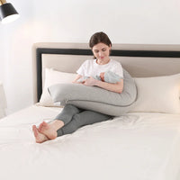 Coussin d’allaitement grossesse - Gris - coussin d’allaitement