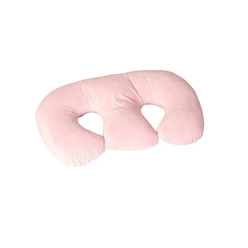 Coussin d’allaitement jumeaux - Rose - coussin d’allaitement