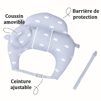 Coussin d'allaitement motif couronne de roi avantages